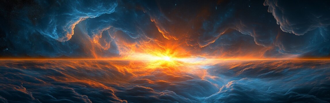Dramatic Heaven and Hell Background, Light vs Dark Theme