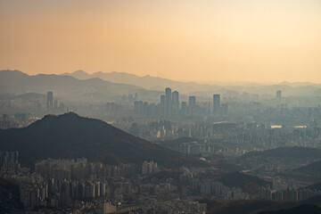 panorama of the city of fog