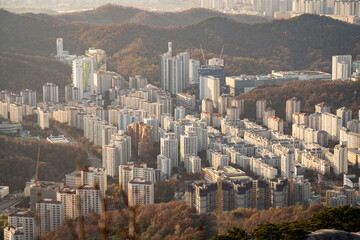 Obraz premium cityscape full of apartments