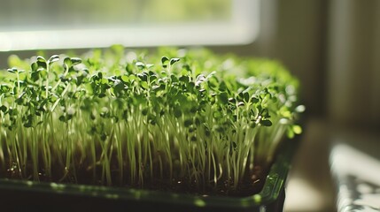A tutorial video showing how to grow fresh microgreens at home with minimal effort.