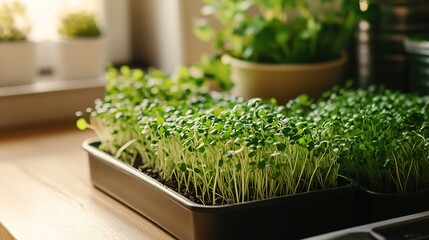 A tutorial video showing how to grow fresh microgreens at home with minimal effort.