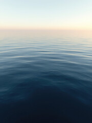 Obraz premium Ocean surface viewed from above in all its calmness, serene, perspective, sea, wide-angle