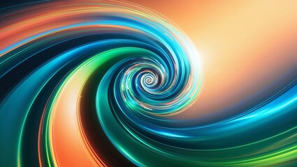 Fototapeta premium A vibrant and abstract swirling vortex displaying dynamic energy and motion, blending a spectrum of colors to evoke excitement and creative inspiration.