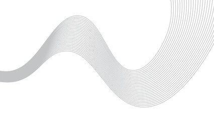 Wavy line white abstract background © Desinger