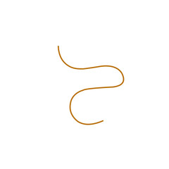 strands of brown thread