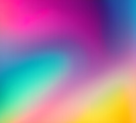 Obraz premium Wave of mixed beautiful gradient colors. smooth transitions. composition and leaking light exposure. Rainbow background. Modern design template. High quality 8k. generative ai