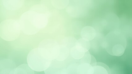 Fototapeta premium Abstract Green Bokeh Background with Soft Light and Blurred Circles