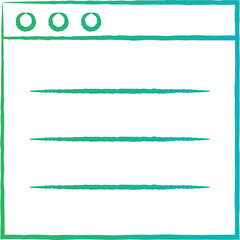 Obraz premium Web icon single line vector 