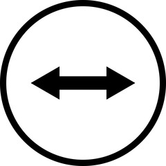 Arrow icon single line vector 