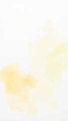 Obraz premium Soft blend of yellow and green watercolor washes on a white paper, delicate, tranquil