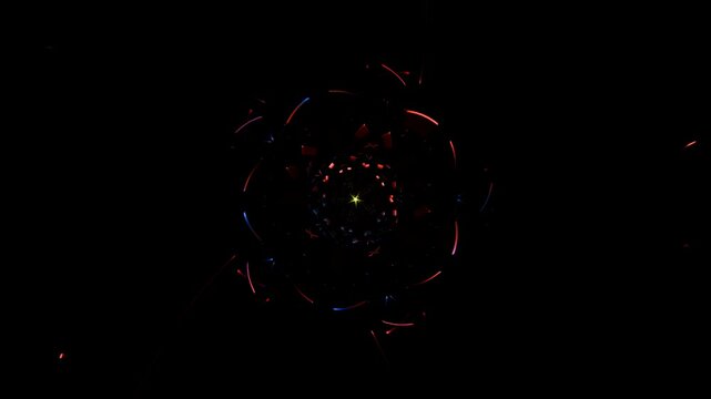 Electrifying Mix of Rhythmic Visuals in an Engaging VJ Loop