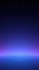Fototapeta premium Deep space-themed holographic gradient with dark blues and purples and starry night sky elements, gradient, dark blue