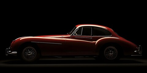 Obraz premium Elegant 1959 British Sports Coupe with Classic Refinement