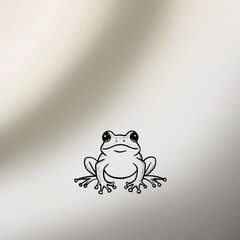 frog on a leaf vector