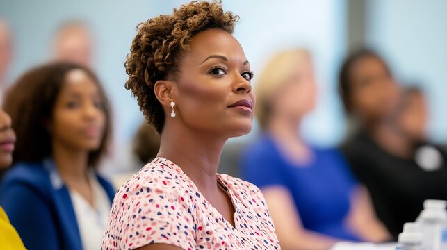 Corporate Trainer Leading a Diverse Team Workshop in Conference Room