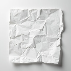 Obraz premium white crumpled and creased paper sticker poster,blank white coloured grunge crumpled crushed recycled paper horizontal vector backgrounds