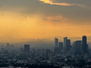 Sunset over Mexico City