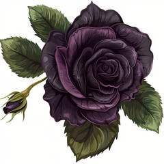 Obraz premium Futuristic Flowers: Purple rose