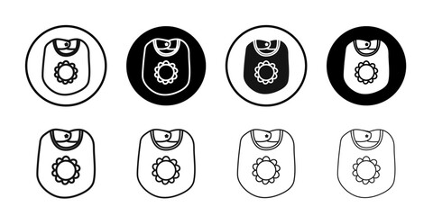 Baby bib icon Symbol mark in filled style