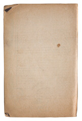 Vintage background of old ancient torn paper texture isolated