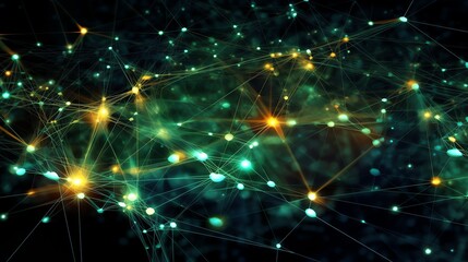 Obraz premium Abstract network connection.