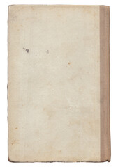 Vintage background of old book torn paper texture with scratches