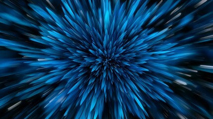 Vibrant blue abstract motion effect background.