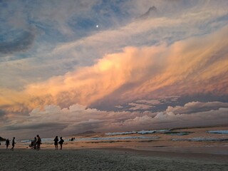 sunset at the beach © Alberto