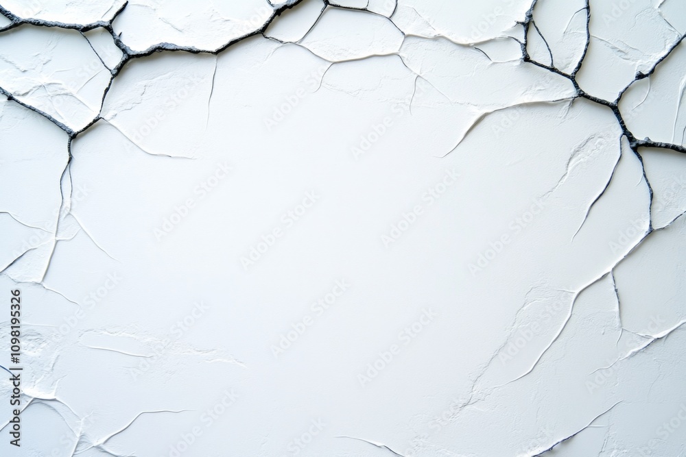 Poster a minimalist representation of asbestos fibers, drawn as thin, branching lines against a plain white