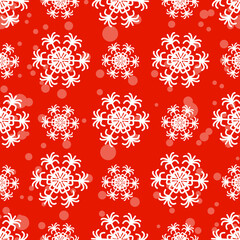 seamless pattern with snowflakes