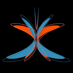 Fototapeta premium butterfly on black