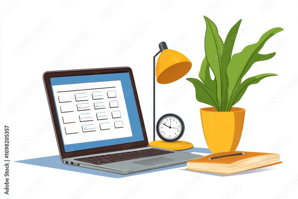 Aufkleber Online assessment on a laptop screen, showing multiple-choice questions with a timer counting down
