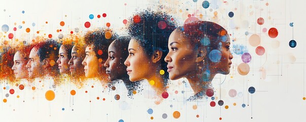 Large global network of people digitally connected, diverse group, social interaction, technologydriven communication, teamwork, professional connections