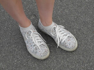 girls legs in beautiful shoes