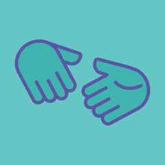 Obraz premium Handshake icon Design