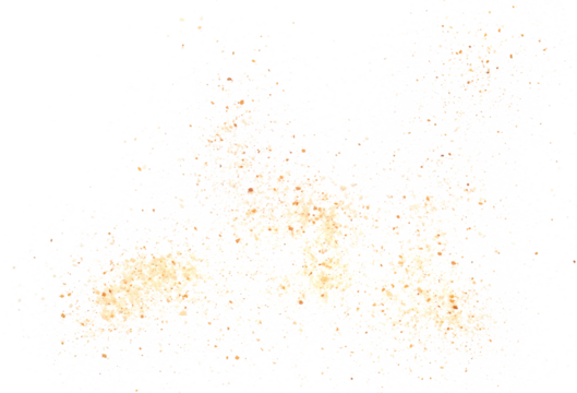 Breadcrumbs flying isolated on white, clipping