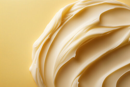 Rich Palmitoyl Pentapeptide-4 Cream Detail with Warm Soft Tones for Advanced Skincare Texture
