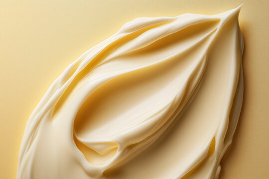 Skincare Cream with Palmitoyl Pentapeptide-4 Highlighting Texture and Soft Background for Skin Health