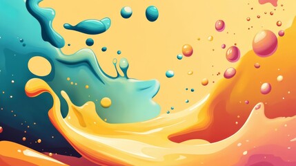 Obraz premium splash background concept with copy space