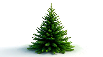 Fototapeta premium Realistic Green Christmas Tree, Green Pine, christmas tree