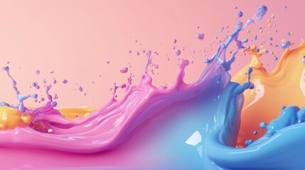 Fototapeta premium splash background concept with copy space
