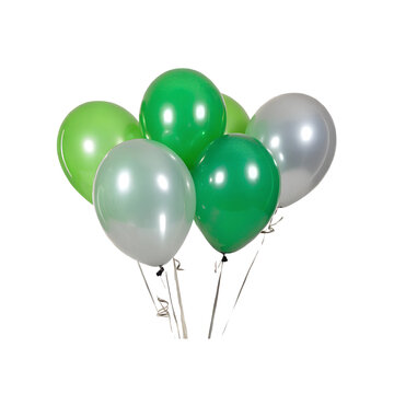 recommend clip art: Colorful Green and Silver Party Balloons Isolate On Transparent Background Cutout, PNG file, Cutout file