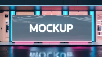 Realistic Billboard Banner Mockup for Advertising Design