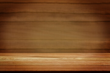 Wooden brown background background blurred