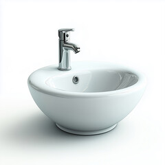 Fototapeta premium Modern sink design for contemporary bathrooms and stylish interiors