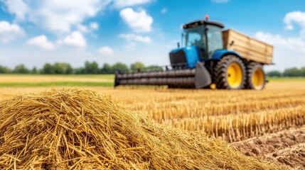 Agriculture Debt Concept, Small Farm Equipment at Auction Due to Debt Issues in Rural Setting