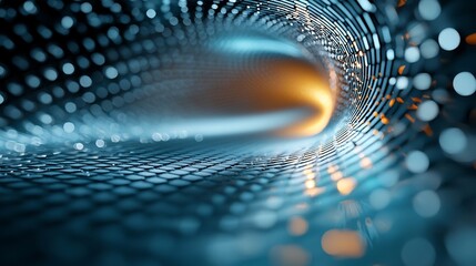 Radiant Polygonal Patterns Symbolize Focus and Strategy in Business