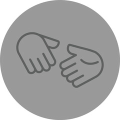 Obraz premium Handshake icon Design
