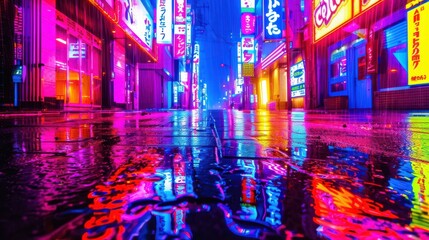 Naklejka premium osaka neon light