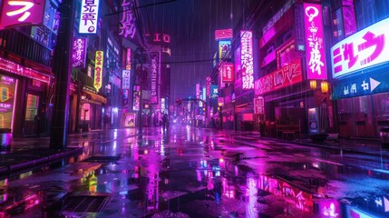 Obraz premium osaka neon light